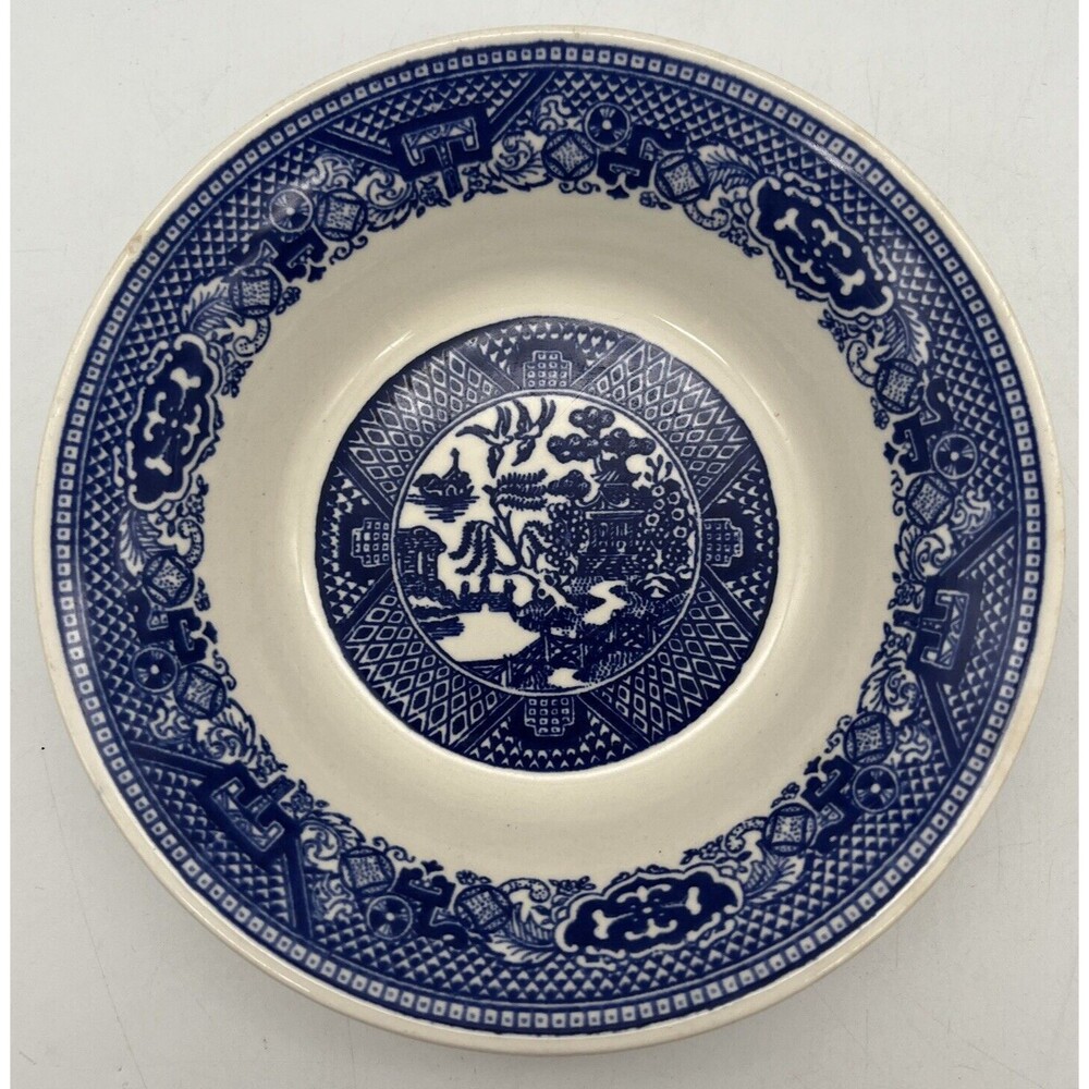 Royal China (USA) Blue Willow Ware Blue Round Fruit Bowl Vintage